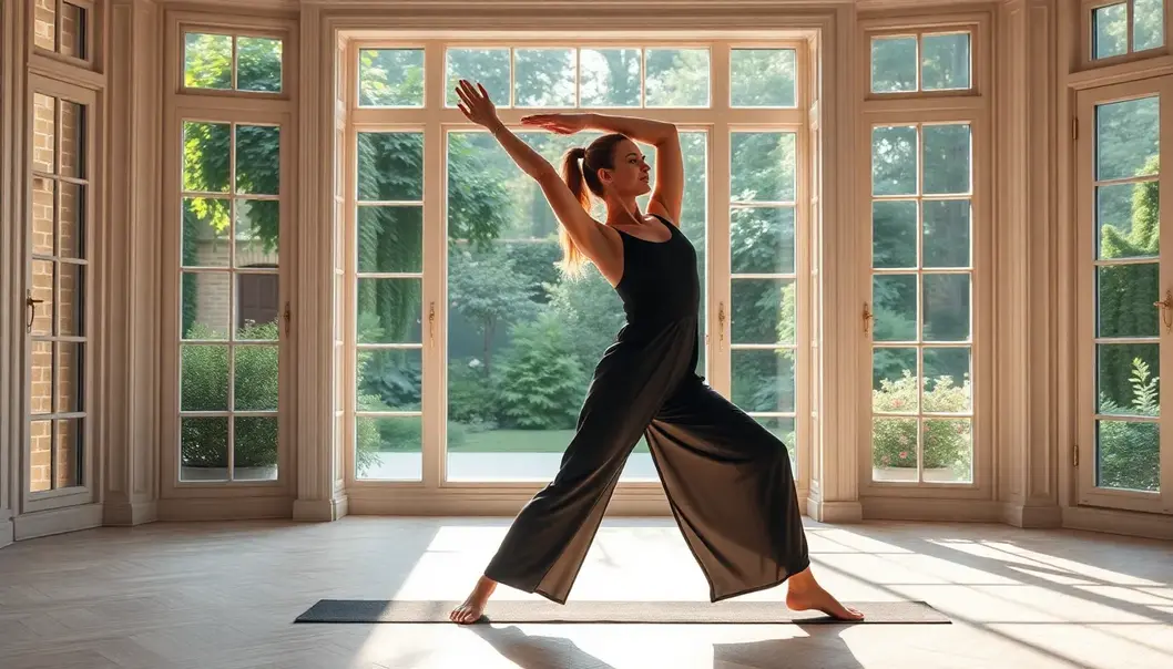 An elegant ritual: find tranquility and poise in daily stretching.